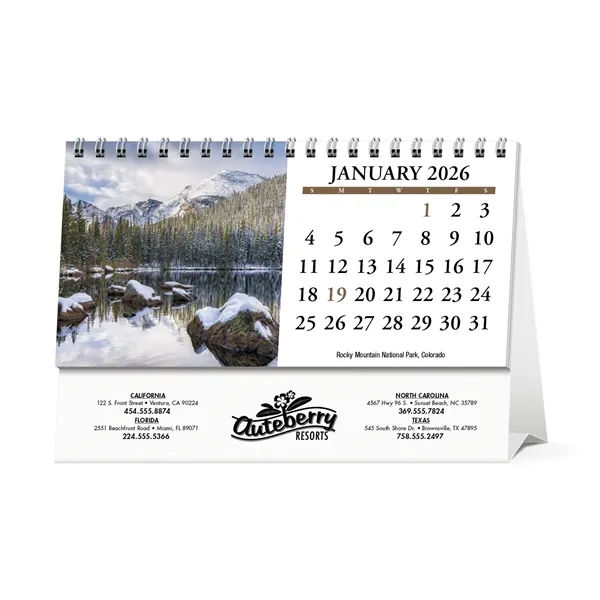 Scenic America® Desk Tent Calendar... from ASI 40480 Koozie Group / HotLine®