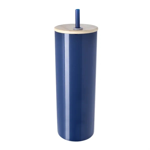 Double-Wall Stainless Steel Tumbler with Bamboo Lid and S...... from ASI 40480 Koozie Group