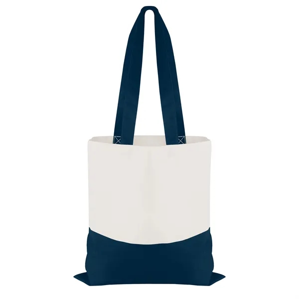 Cotton Colored Accent Flat Tote... from ASI 40480 Koozie Group