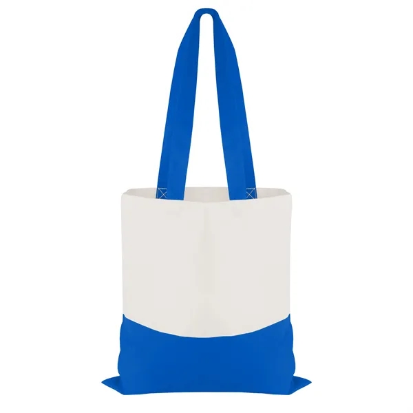 Cotton Colored Accent Flat Tote... from ASI 40480 Koozie Group