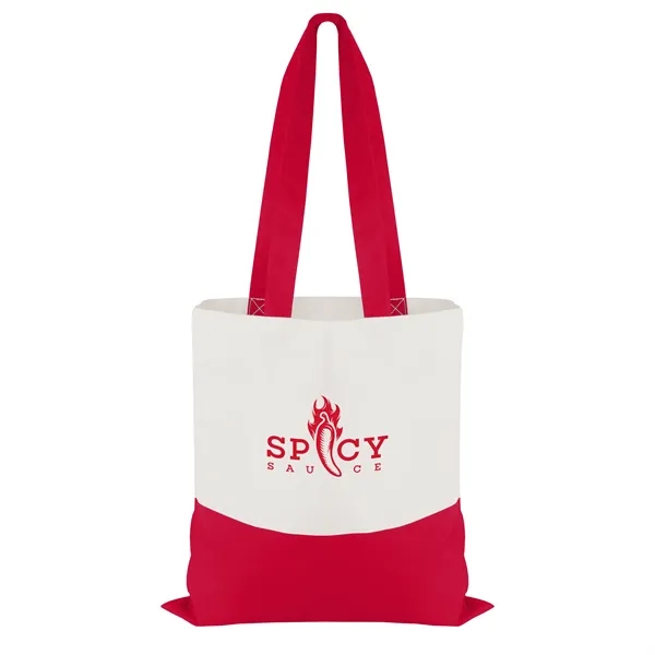Cotton Colored Accent Flat Tote... from ASI 40480 Koozie Group