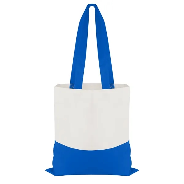 Cotton Colored Accent Flat Tote... from ASI 40480 Koozie Group