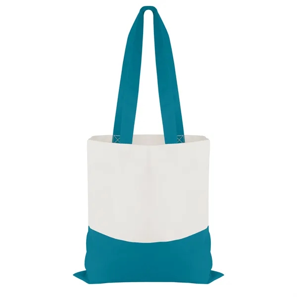 Cotton Colored Accent Flat Tote... from ASI 40480 Koozie Group