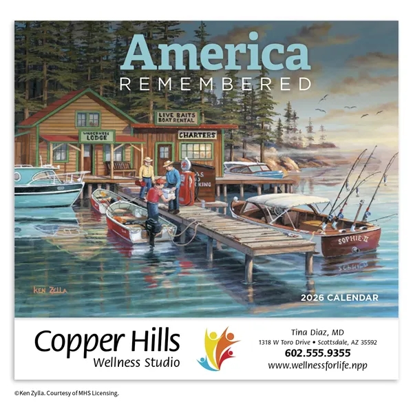 America Remembered Appointment Calendar - Stapled... from ASI 40480 Koozie Group / HotLine®