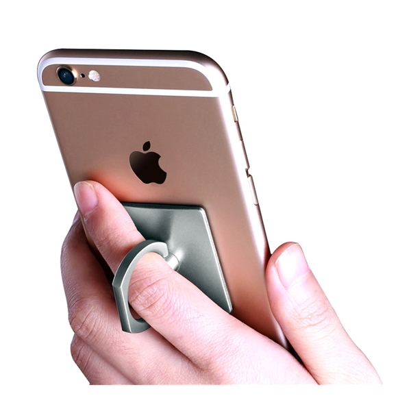 Cell phone ring stand grip holder. 1.377" x 1.57" square ring... from ASI 37218 Athena Promo (tm)
