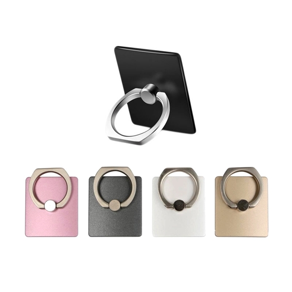 Cell phone ring stand grip holder. 1.377" x 1.57" square ring... from ASI 37218 Athena Promo (tm)