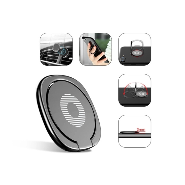 1.22" metal round cell phone ring stand grip holder made of... from ASI 37218 Athena Promo (tm)