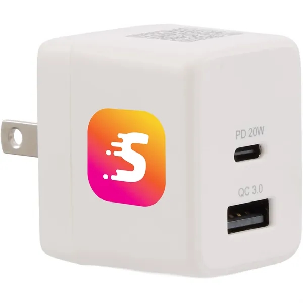 ETL Listed 20W Dual USB-A and C Wall Charger... from ASI 66887 PCNA / Bullet