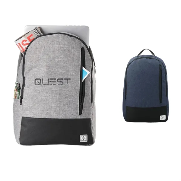 Computer backpack with zippered main compartment and a 15" laptop sleeve.... from ASI 66887 PCNA / Leeds