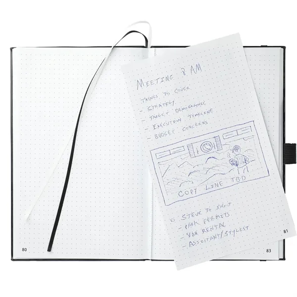 5.5" x 8.5" hardbound notebook with 80 sheets of white perforated... from ASI 66887 PCNA / Leeds