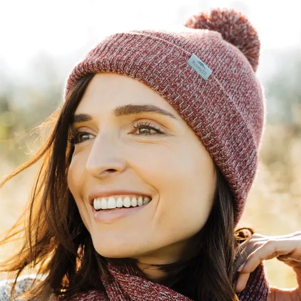 9.45" x 0.39" x 9.06" beanie with a pom top... from ASI 66887 PCNA / Trimark