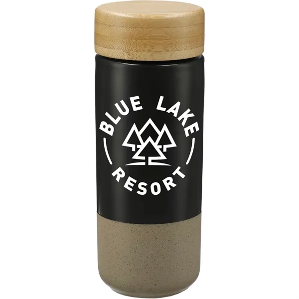 11 oz. ceramic tumbler with double wall construction and screw-on bamboo... from ASI 66887 PCNA / Leeds