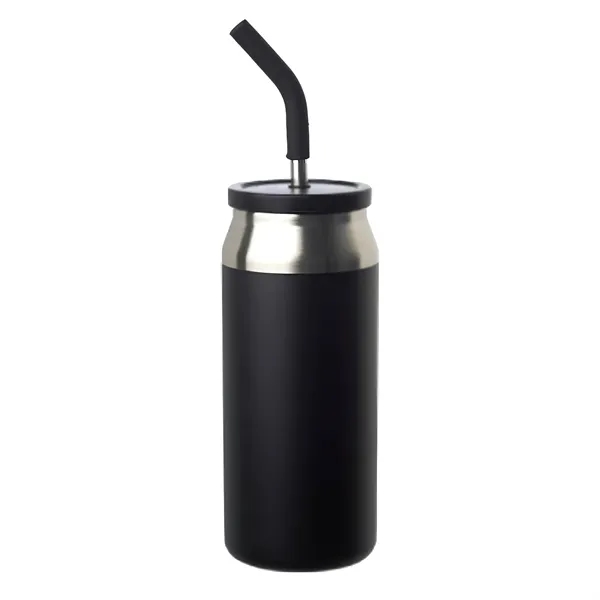 Stainless steel tumbler with lid and straw, 22 oz. plus 1... from ASI 37218 Athena Promo (tm)