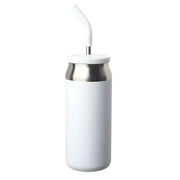 Stainless steel tumbler with lid and straw, 22 oz. plus 1... from ASI 37218 Athena Promo (tm)