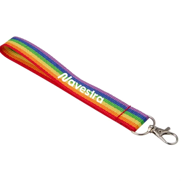 Recycled Rainbow Wrist Lanyard... from ASI 66887 PCNA / Bullet