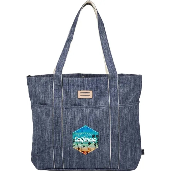 The Goods Navy Heather Carry All Tote... from ASI 66887 PCNA