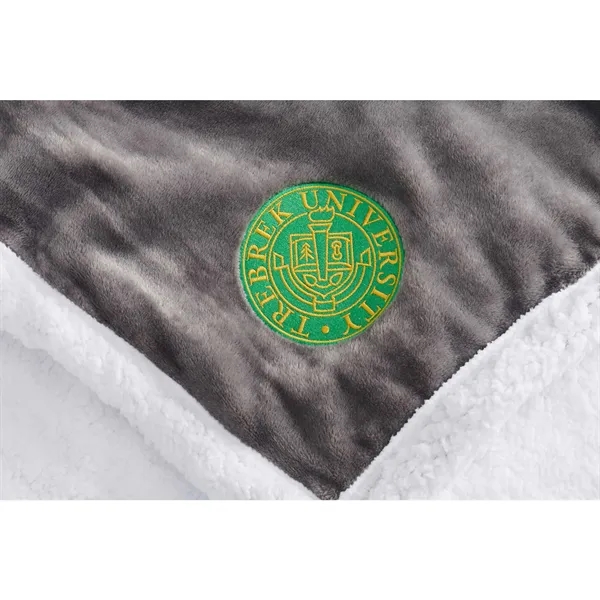 50" x 60" Sherpa and soft velour striped blanket.... from ASI 66887 PCNA / Leeds