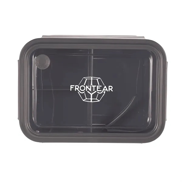Food storage bento box with two food compartments and one built-in... from ASI 66887 PCNA / Leeds