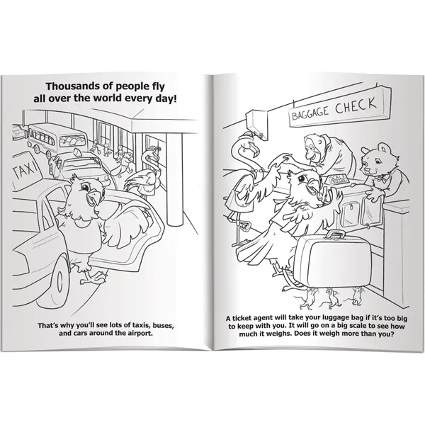 Coloring Book - Alex the Eagle's Airport Adventure... from ASI 54100 Fields Manufacturing Inc / Better Life Line