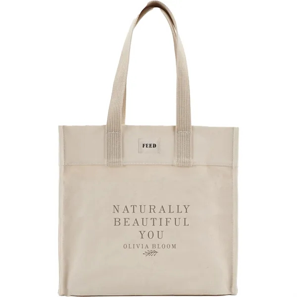 Organic cotton market tote bag; 16oz. 100% GOTS certified organic cotton... from ASI 66887 PCNA / Leeds