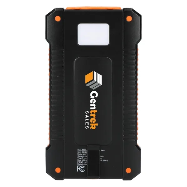 5,000mAh solar-powered power bank.... from ASI 66887 PCNA / Bullet