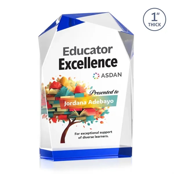 The elegant freestanding Donvale VividPrint™ award features a modern geometric design... from ASI 84592 St Regis Group / St Regis