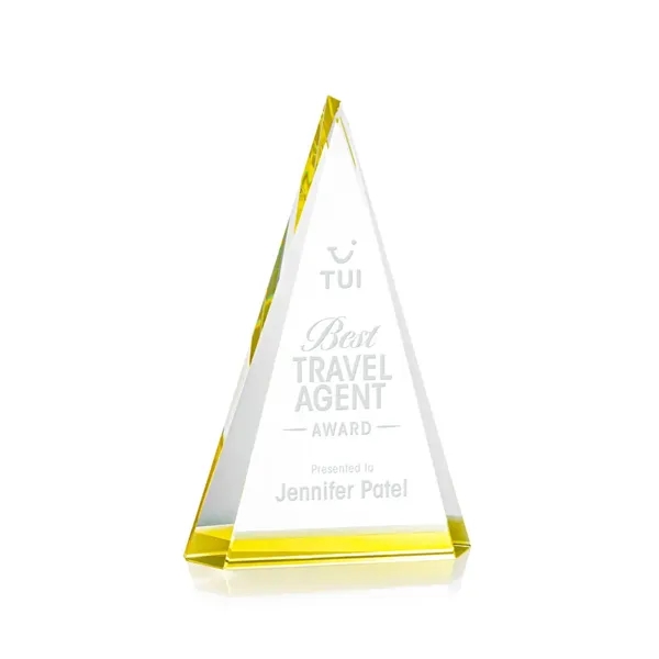 The prestigious Helston Award is a freestanding optical crystal pyramid featuring... from ASI 84592 St Regis Group / St Regis