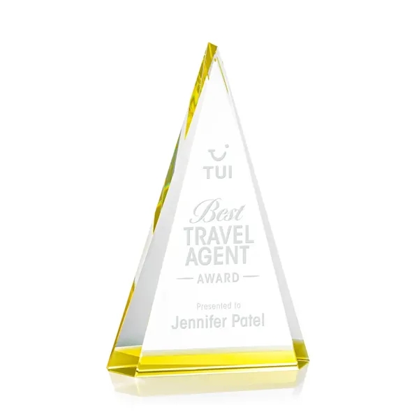 The prestigious Helston Award is a freestanding optical crystal pyramid featuring... from ASI 84592 St Regis Group / St Regis