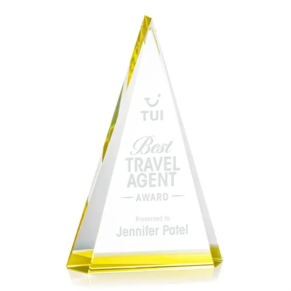 The prestigious Helston Award is a freestanding optical crystal pyramid featuring... from ASI 84592 St Regis Group / St Regis