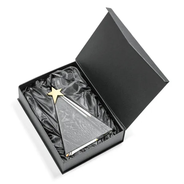 The freestanding Optical Triangle Star VividPrint™ Award features a sleek optical... from ASI 84592 St Regis Group / St Regis