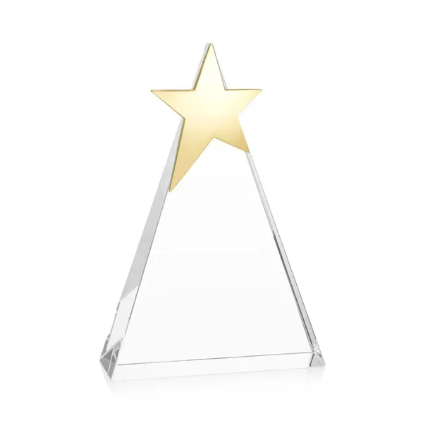 The freestanding Optical Triangle Star VividPrint™ Award features a sleek optical... from ASI 84592 St Regis Group / St Regis
