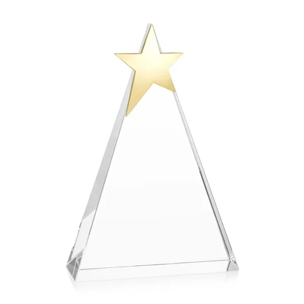 The freestanding Optical Triangle Star VividPrint™ Award features a sleek optical... from ASI 84592 St Regis Group / St Regis
