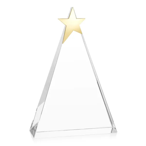 The freestanding Optical Triangle Star VividPrint™ Award features a sleek optical... from ASI 84592 St Regis Group / St Regis