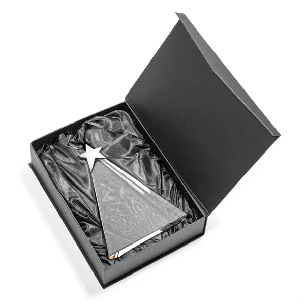 The freestanding Optical Triangle Star VividPrint™ Award features a sleek optical... from ASI 84592 St Regis Group / St Regis