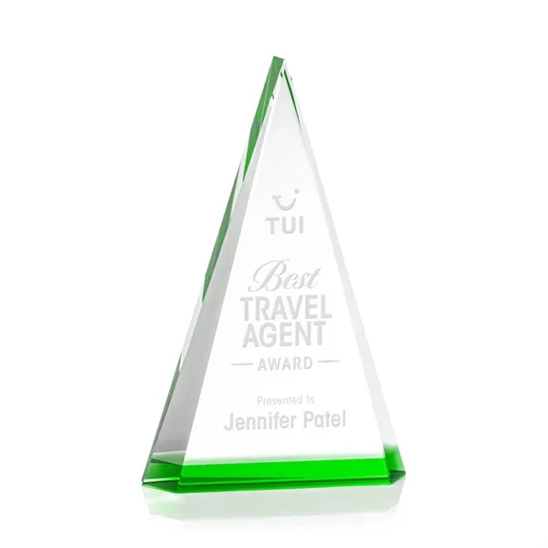 The prestigious Helston Award is a freestanding optical crystal pyramid featuring... from ASI 84592 St Regis Group / St Regis