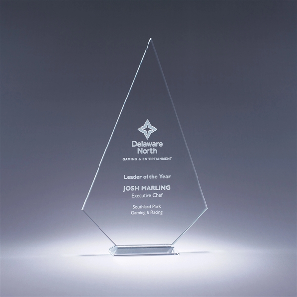 Prosperity award made of elegant starphire crystal with a design that's... from ASI 62985 J. Charles