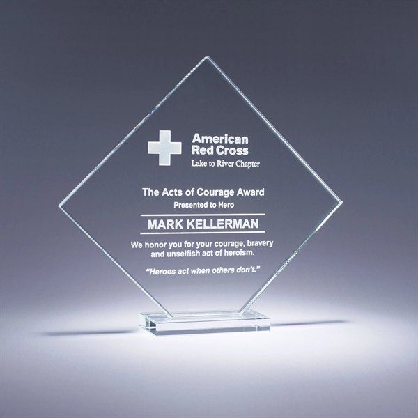 Discover award made of elegant starphire crystal available in small and... from ASI 62985 J. Charles