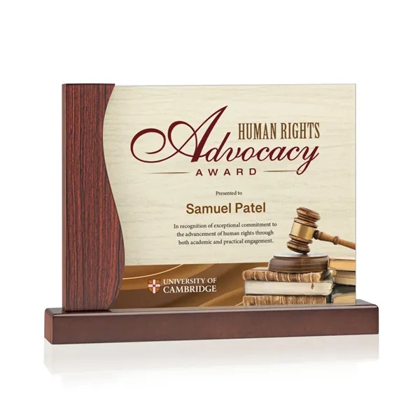 The Hartwell VividPrint™ Award is a refined combination of rich rosewood... from ASI 84592 St Regis Group / St Regis