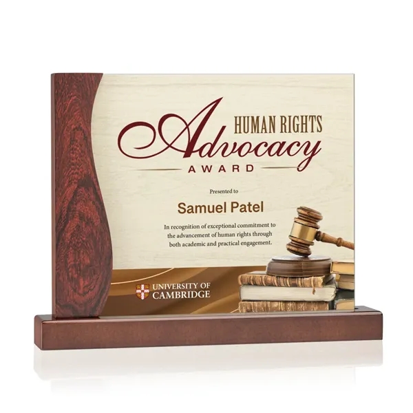 The Hartwell VividPrint™ Award is a refined combination of rich rosewood... from ASI 84592 St Regis Group / St Regis