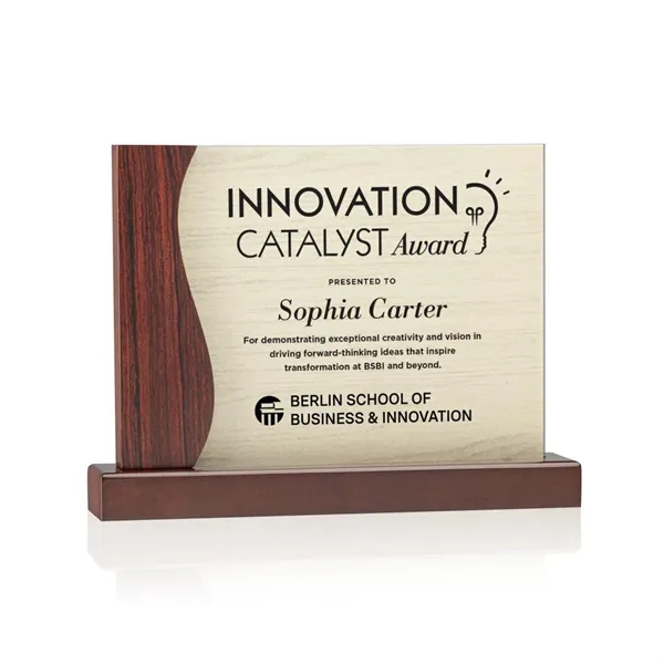 The Hartwell Award features a combination of glass and rich rosewood,... from ASI 84592 St Regis Group / St Regis