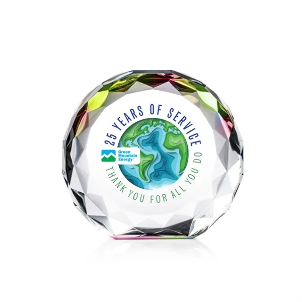 The Seville VividPrint™ Award is a freestanding crystal award with a... from ASI 84592 St Regis Group / St Regis