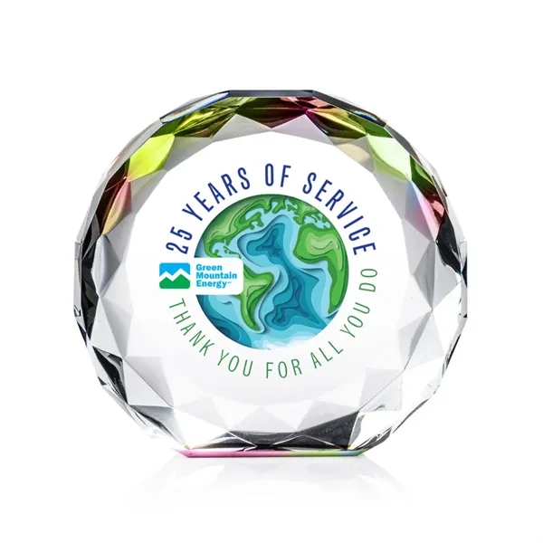 The Seville VividPrint™ Award is a freestanding crystal award with a... from ASI 84592 St Regis Group / St Regis