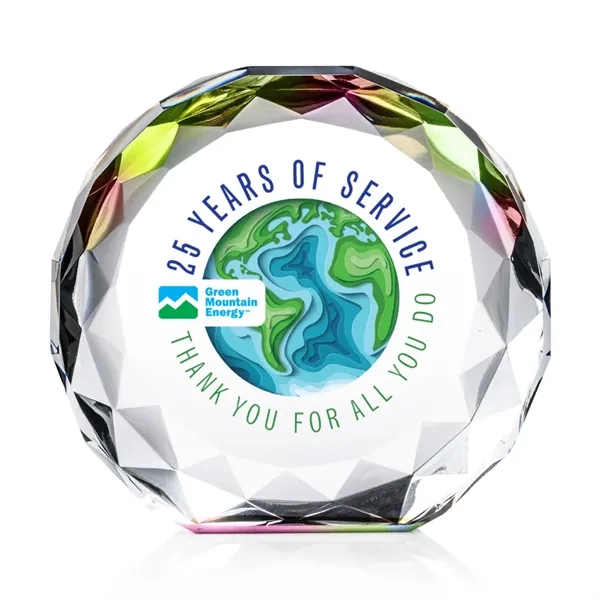 The Seville VividPrint™ Award is a freestanding crystal award with a... from ASI 84592 St Regis Group / St Regis