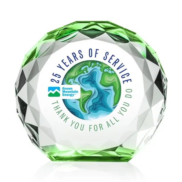The Seville VividPrint™ Award is a freestanding crystal award with a... from ASI 84592 St Regis Group / St Regis