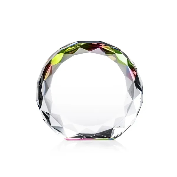 The Seville Award is a freestanding crystal award with a round,... from ASI 84592 St Regis Group / St Regis