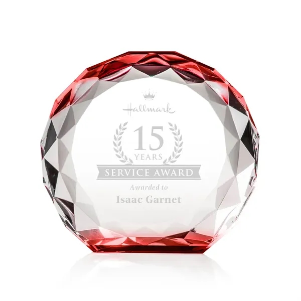 The Seville Award is a freestanding crystal award with a round,... from ASI 84592 St Regis Group / St Regis