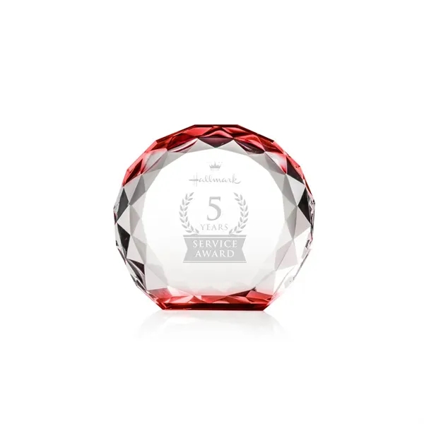 The Seville Award is a freestanding crystal award with a round,... from ASI 84592 St Regis Group / St Regis