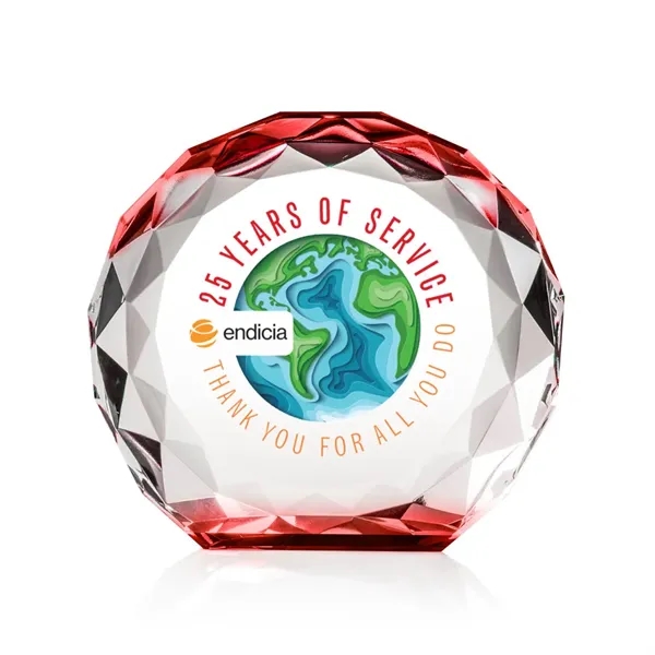 The Seville VividPrint™ Award is a freestanding crystal award with a... from ASI 84592 St Regis Group / St Regis