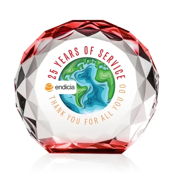 The Seville VividPrint™ Award is a freestanding crystal award with a... from ASI 84592 St Regis Group / St Regis