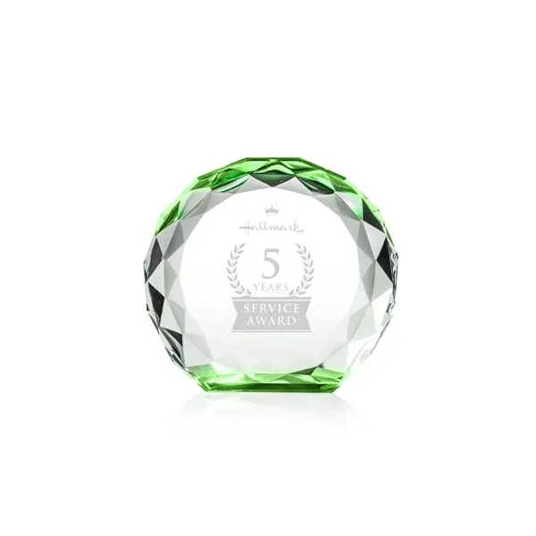 The Seville Award is a freestanding crystal award with a round,... from ASI 84592 St Regis Group / St Regis